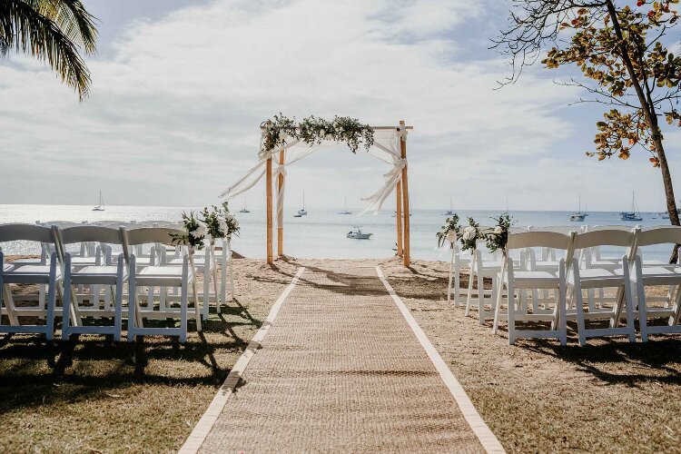 Beachfront wedding venue at Magnetic Island in Queensland