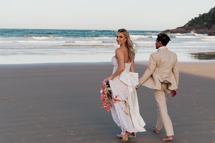 Beach wedding destination Port Stephens