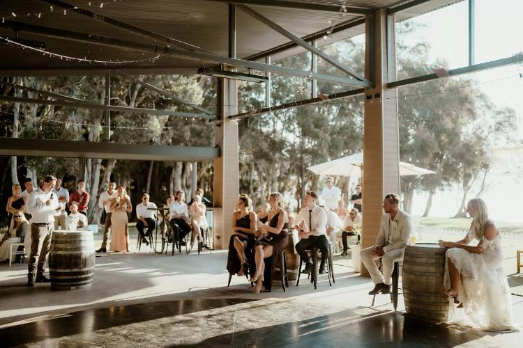 Beach wedding venue with huge reception pavilion in Forster NSW