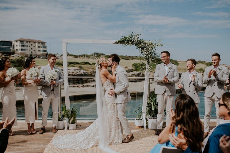 Sydney beachfront wedding ceremony & reception venue in Clovelly