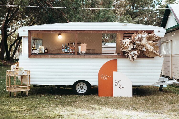 Boozy Suzie is a mobile caravan bar to hire in Gosford NSW