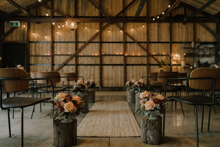 Wedding ceremony space at The Black reception venue in Brisbane QLD