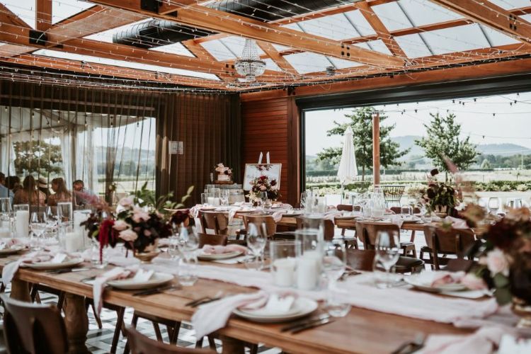 Canberra reception venue with opening walls at Pialligo Estate