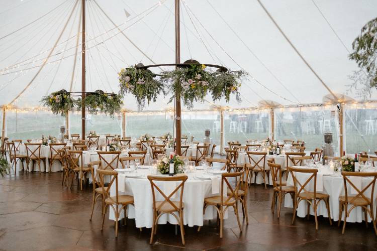 Marquee reception with wedding planning by Bespoke Country Weddings