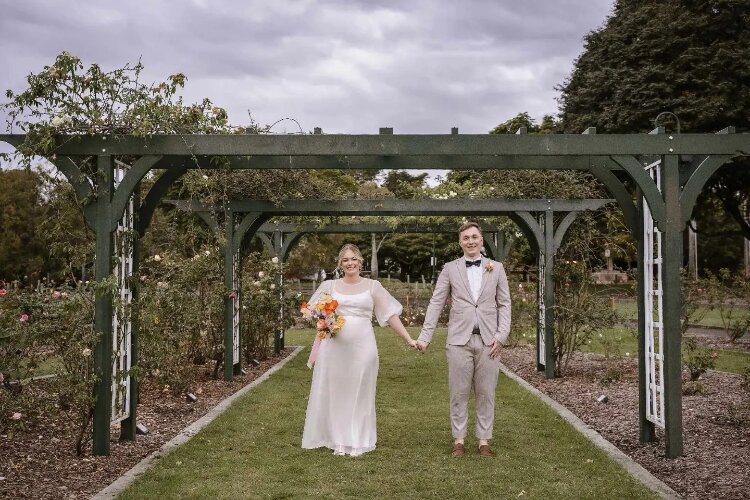 Curvy white bridal gown by Anna Dutton Couture