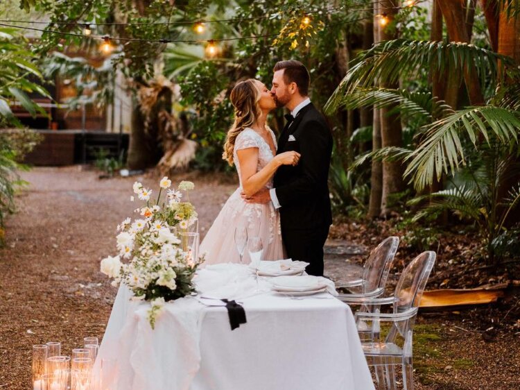 Elopement venue for 10 guests in a rainforest near Sydney