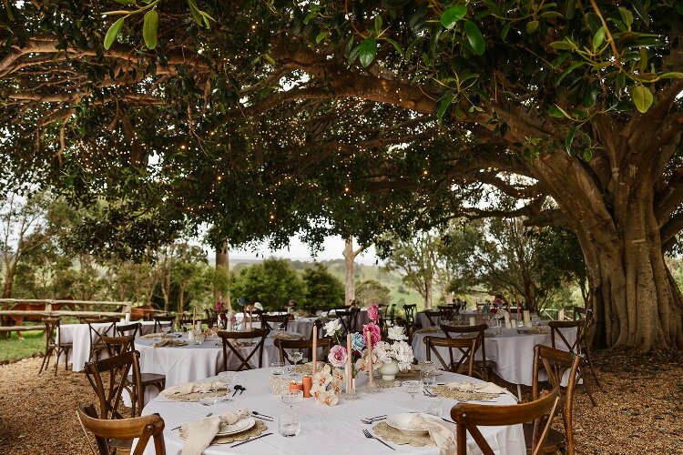 Fig Tree Park is a garden wedding venue overlooking stunning sea views