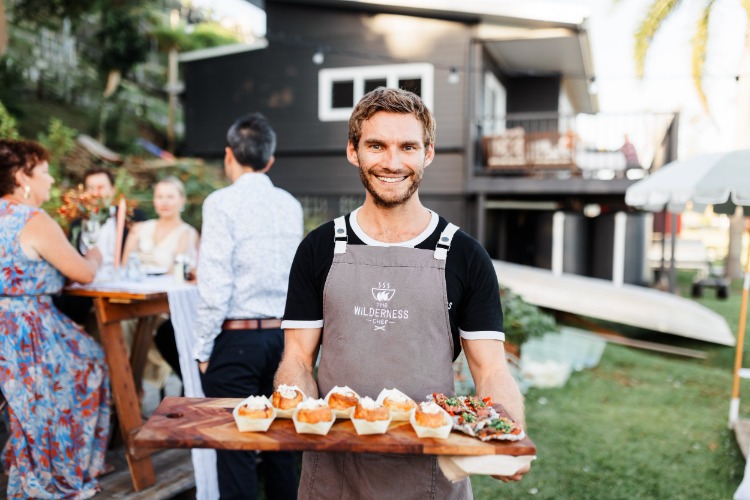 Substantial canapés catering by The Wilderness Chef