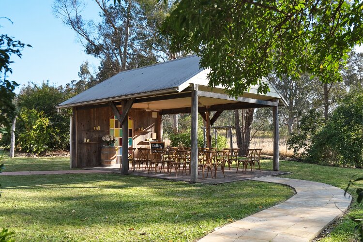 Fully BYO wedding venue with a covered outdoor chapel in the Hunter Valley