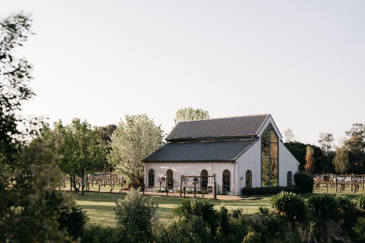 Vineyard wedding chapel in the Yarra Valley