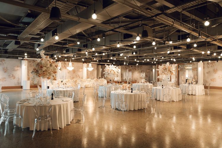 Inexpensive reception venue with industrial vibes in Marconi Function Centre