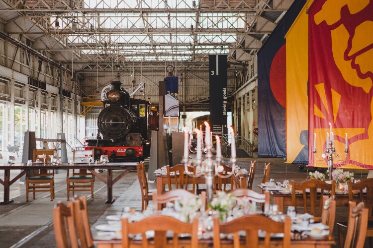 Intimate wedding venue Rail Museum