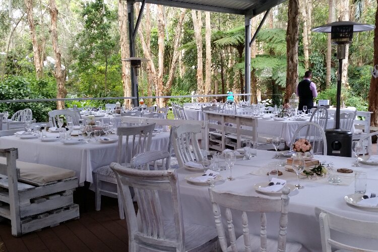 Waterfront wedding resort within rainforest near Lake Macquarie NSW