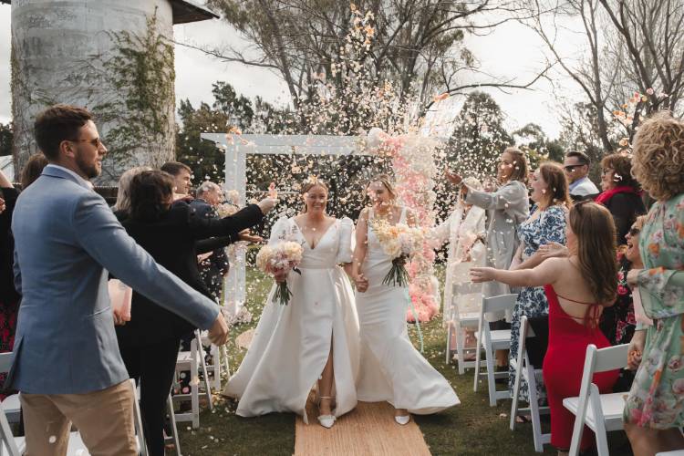 Two brides get married at The Homestead Berry