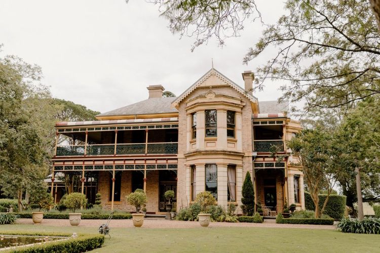 Luxury wedding location at 19th century Anambah House