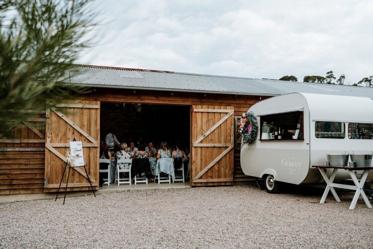 Micro wedding venue barn at Growwild Wildflower Farm