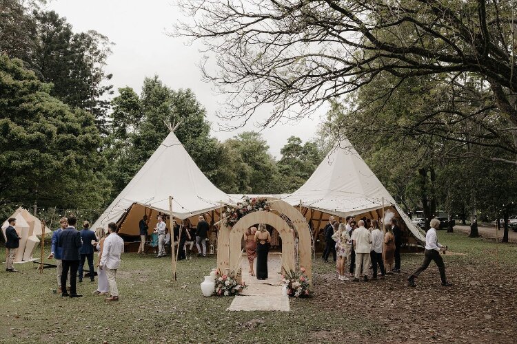 Outdoor wedding venue in nature near the Gold Coast