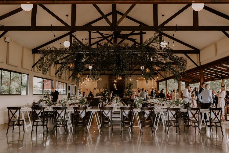 Elegant reception space at Frida's Field in Nashua between Lismore and Byron Bay