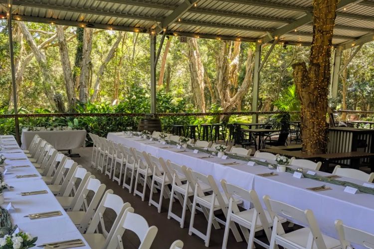 Open air reception venue in Port Stephens