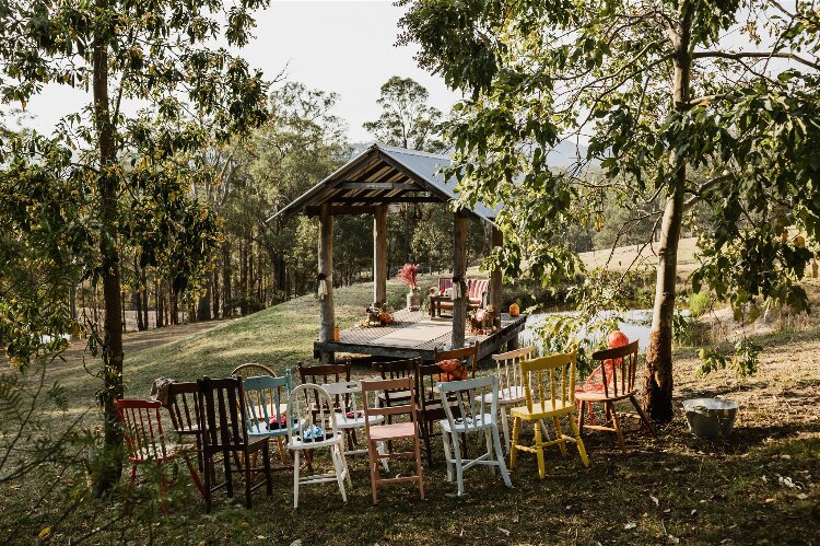 Outdoor wedding chapel in the Hunter Valley NSW