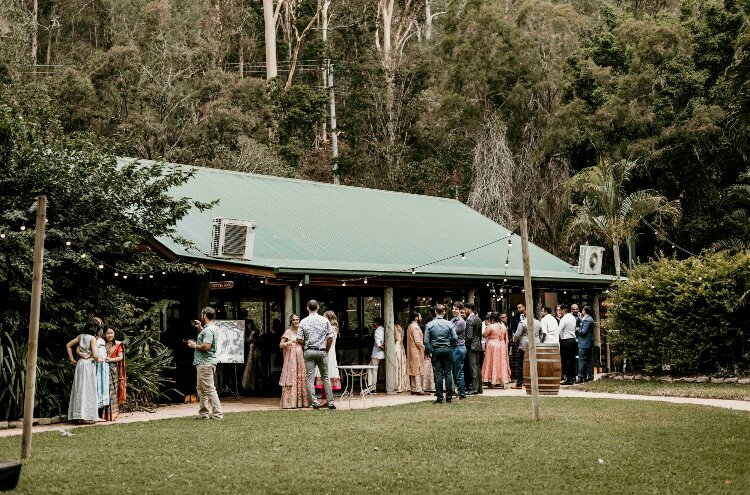Outdoor wedding location at Bundaleer Rainforest Gardens