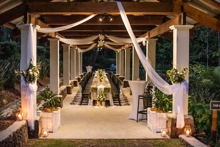 Outdoor reception area Stonebridge Gardens