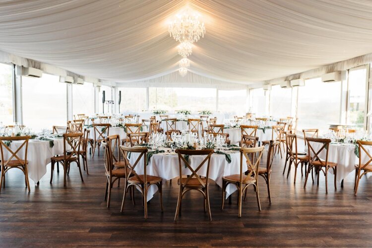 Marquee wedding reception venue at popular place to get married Peterson House