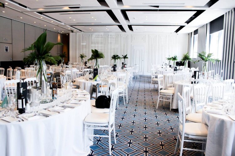 Reception room on Sydney Harbour