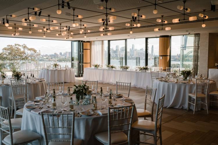 Rooftop reception venue on Sydney Harbour