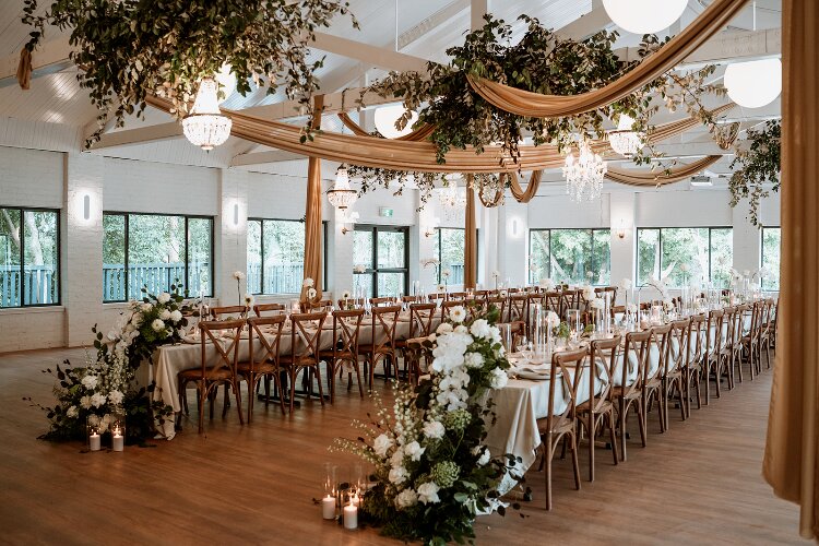 Rustic reception hall at The Lodge Jamberoo near Wollongong