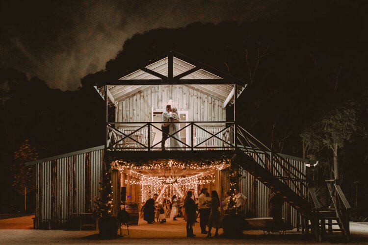 Rustic reception space Stables Somersby