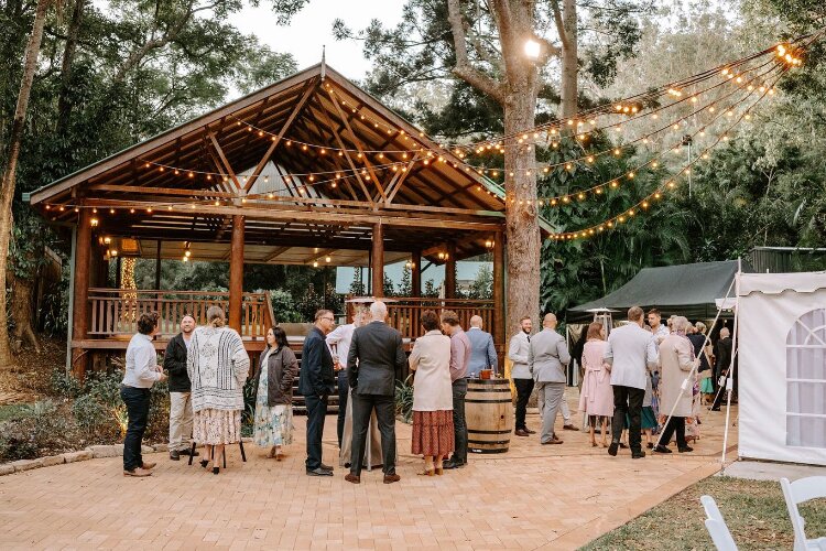 Small cocktail wedding at Bundaleer Gardens in Queensland