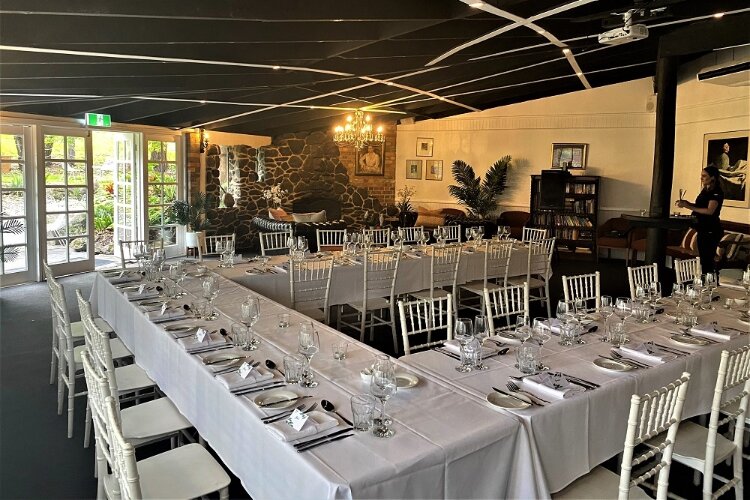 Small wedding reception room at Gold Coast venue Cedar Creek Lodges