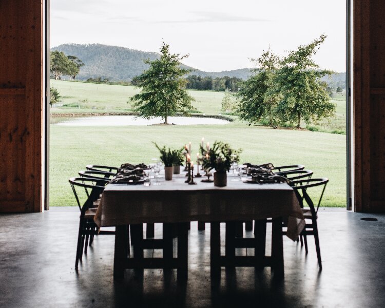 Small wedding venue for 30 guests at Linnaeus Farm in Berry NSW