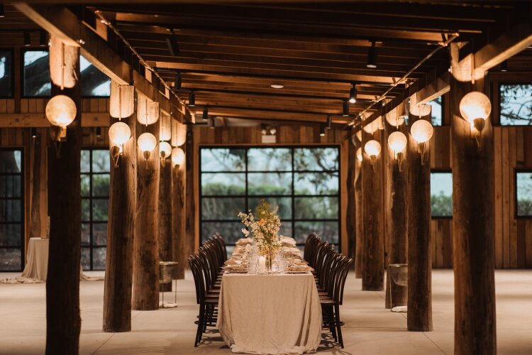 Beautiful barn reception space at South Coast Kiama venue Greyleigh