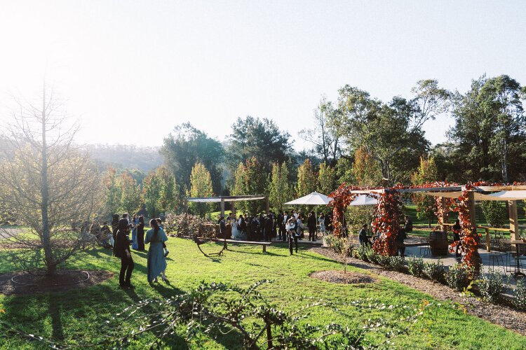 Courtyard reception venue at The Woodhouse Wollombi