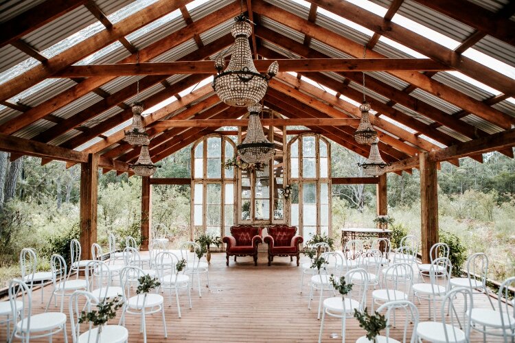 Bush wedding chapel venue at The Woods Farm