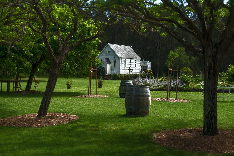 Traditional wedding chapel at The Convent Hunter Valley