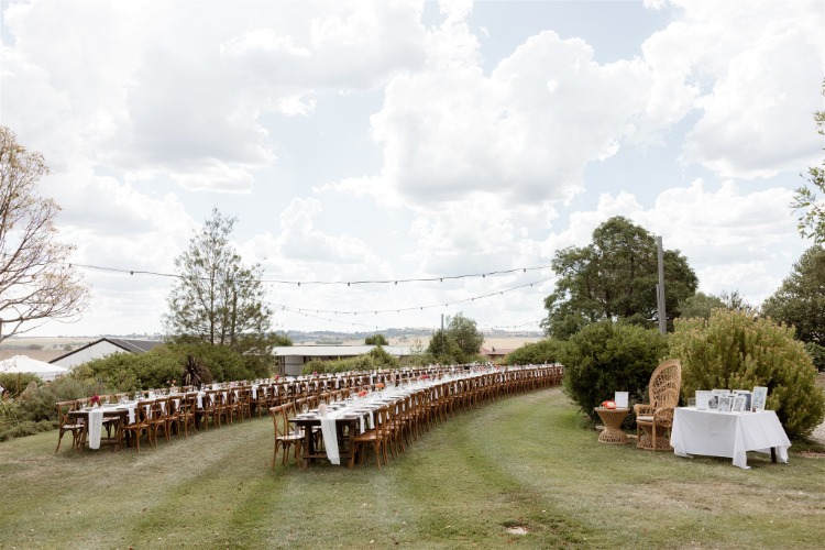 Unique reception space in garden tiers in Bathurst