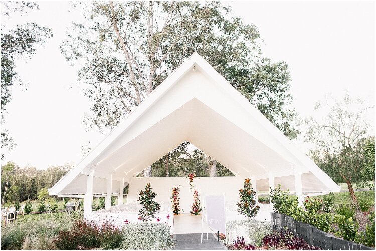 Gorgeous wedding ceremony venue in an open air pavilion at Greystone Estate