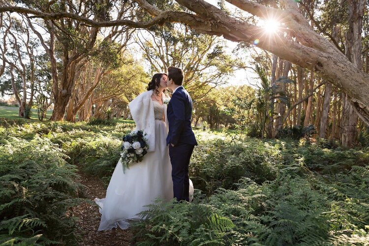 Wedding film in a Wollongong forest setting