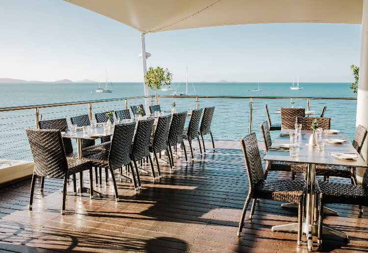 Whitsundays reception venue overlooking the Coral Sea at Sorrento Restaurant