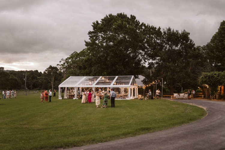 Willow Farm's marquee wedding site