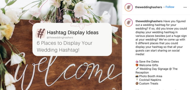 Wedding Hashtag Ideas