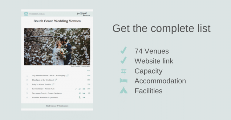 Shoalhaven Wedding Venues