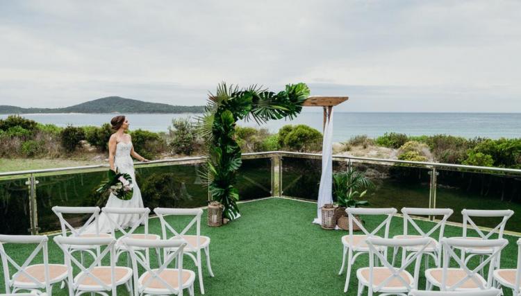 Ceremony venue in Fingal Bay NSW - Saltwater