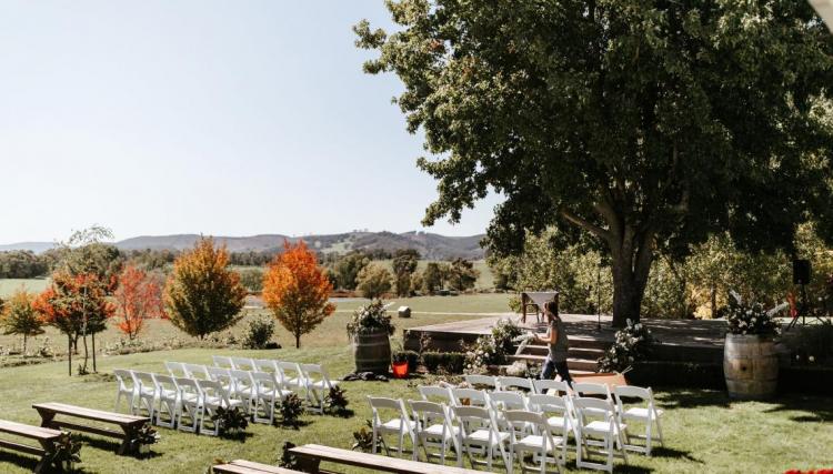Ceremony wedding venue at Waldara Farm in the Blue Mountains NSW