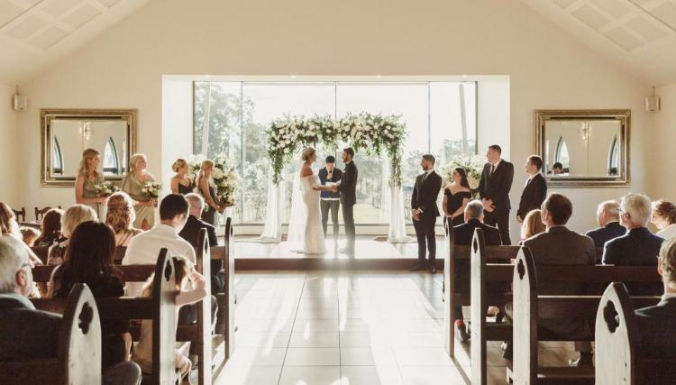 Chapel wedding venue Enzo sits in the heart of Hunter Valley wine country