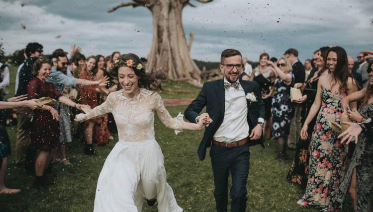Garden wedding venue South Coast Willow Farm