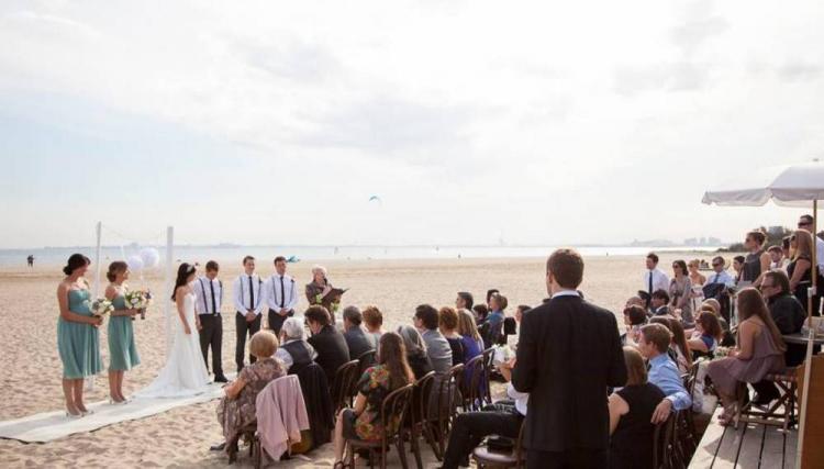West Beach Bathers Pavilion at Saint Kilda beach is a Melbourne Wedding Venue